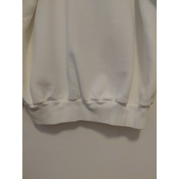 Vintage Christmas Sweatshirt M&C Energy Sportswear Snowman USA Made White Large - Picture 5 of 9